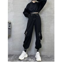 일본 바지 emo 하라주쿠 streetwear 카고 체인 고딕 여성 운동복 조깅 techwear harem 힙합 옷 배기바지 남자 7부 9부 반바지