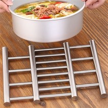 (주)트리 인천가정지사 더블 스텐 냄비 받침대(22cm)/식기받침대 찌개받침대 (6868952), 기본