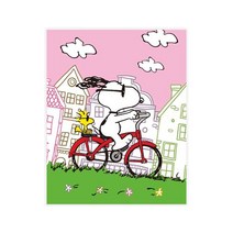 DIY 스누피 피너츠 DAILY 보석십자수 세트 40x50 큐빅 페인팅, SUNNY DAY