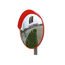 도로 반사경 자동차 실외 실내 차량 주차장 사각지대 볼록 거울, 은색 기둥