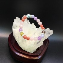 천연석 멀티 팔찌 침수정 라벤더자수정 로도크로사이트 장미수정 블루레이스 라리마 원석 탄생석