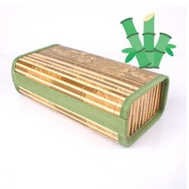 그린사각투톤 대나무베개/배게/나무베개/찜질방베개/여름베개/시원한베개/죽부인/사우나/대나무