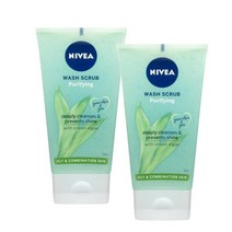 니베아 퓨리파잉 페이스 워시 앤 스크럽 150ml Nivea Purifying Face Wash Scrub, 2개