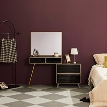 장인가구 컬렉 800거울 화장대세트, 딥 블루