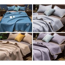 간절기 엠보싱 차렵이불 매트겸용 더블 퀸사이즈