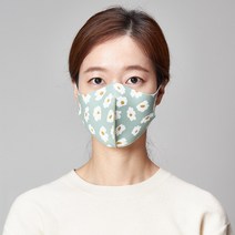 파라다이슨 99.9% 항균 구리 숨쉬기편한 블랙 천 국산 운동용 연예인 빨아쓰는마스크, M(청소년/여성), 데이지 민트