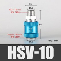 정유량밸브 유량 유공관 밴드 공압 핸드 슬라이드 밸브 G1/8 1/4 3/8 1/2 BSPT 암나사 흐름 제어 수동 스위치 HSV-06 HSV-08 HSV-10 HSV-15, hsv10