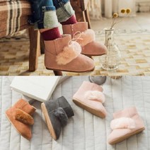 베이비잼 아기 유아 아동 겨울 방한 털신발 퍼 워머 부츠