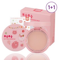 [미팩토리] 뿌숭뿌숭 파우더팩트 1+1, 핑크, 2개
