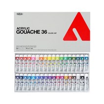 홀베인 아크릴 과슈 물감 세트, 20ml, 36색