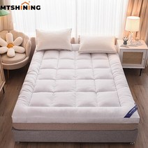 매트리스 침실 가구 두꺼운 섬유 침대 부드러운 쿠션 10cm 높이 싱글 더블 접이식 모든 크기, 5.180x200cm - White Thick 8CM