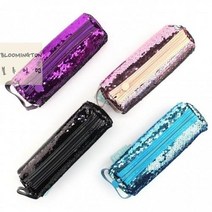 (YESHUA)스팽글원형봉제필통 6000필통 밀크봉제필통 봉제필통(BARUK), 랜덤혼합