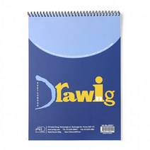 f20 44043 아트앤디자인 드로잉스케치북 A4 상철 D001 16매 200g 1개입, 상세페이지 참조, 상세페이지 참조