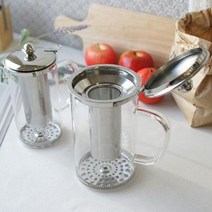 아기 보리차 주전자 인덕션 내열 유리 분유 포트 티 차 끓이는 그릇 열탕기 티포터 내리기, 대