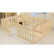 편백 나무 히노끼 원목 강아지 고양이 반려동물 애견 애완 원목 울타리 안전문 펜스 휀스, 6개 세트, 02_ 편백나무 원목 울타리 높이 60cm
