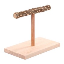 새 횃대 13me 천연 나무 농어 앵무 탁상 스탠드(작은 중형 용 베이스 포함), l, 02 L