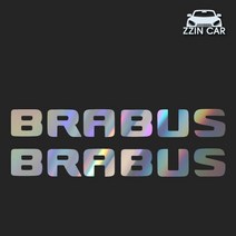 찐카 브라부스 로고 차량용 데칼스티커 ZCG-10, 블랙, 1개