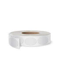 투명롤 타원형 포장스티커(1 000개) /박스마감용 봉인 라벨, 1.R-06 투명 타원27x20-1롤