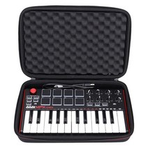 LTGEM 아카이 프로페셔널 MPK 미니 MK3 플레이 MKII - 25 키 USB MIDI 키보드 컨트롤러 보호용 휴대 가방, B-Black