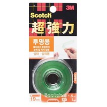 [모비딕컴퍼니] 강력접착테이프 글루건 틈새테이프 핫멜트심 두꺼운양면테이프 스티로폼풀, 잇★ 3M 스카치 양면테이프 KTD19 초강력 투명 1, [좋아요]