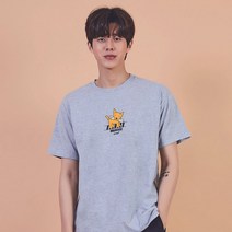 E-An스토리 키밍 신문 배달 강아지 배달 귀여운캐릭터반팔티