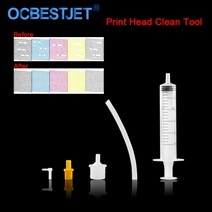 Epson 용 HP 프린트 헤드 청소 도구 캐논 잉크 리필 키트 DTF 클리닝 솔루션, [01] 1 set tool, 1 set tool
