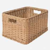 이케아 수납바구니 라탄 25x35x20cm 잡화 소품 빨래 보관, 1개