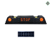 주차장 고무 주차블럭 충격방지 카스토퍼 고휘도 반사, 1개