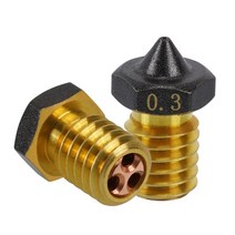 3D프린터필라멘트 최신 CHT 노즐 E3D V6/MK8 PTFE 황동 구리 0.2/0.3/0.4/0.6mm 1.75mm 프린터 용 고 유량, 04 0.5mm_05 2Pcs E3d V6(PTFE)