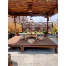 대형평상 대청마루 원목 계곡 마당 정자 마루, 1㎡, 수직패턴 난간 100x60