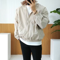 로니제이 남자 봄 가을 간절기 오버핏 우븐 윈드러너 윈드브레이커 나그랑 집업 바람막이