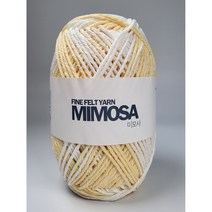 미모사(굵고 가벼워서 금방 뜨는 좋은 실), 718 옐로우화이트