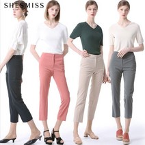 쉬즈미스 쉬즈미스 솔리드 스트레이트 포멀 팬츠