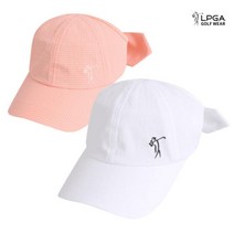 LPGA 골프웨어 여성 사계절 리본포인트 캡 모자 L235AP502P, 오렌지-Free, 오렌지