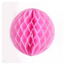 PWM-DK 파티 허니컴볼25cm핑크꽃볼, PWM-DK (파티 허니컴볼25cm핑크)꽃볼