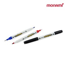 모나미 트윈타입 네임펜T 흑 청 적 낱개, 청색