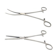 의료용 포셉 켈리 겸자 가위 집게 핀셋 니들홀더 kelly forcep 직 곡, 켈리포셉 24cm(곡)