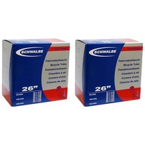 SCHWALBE 슈왈베 26×3.5/4.8 팻 오토바이용 튜브 불식 40㎜ 밸브 13JSV 2개 세트 품, 상세페이지 참조