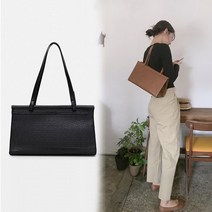 에이블 여성 리자드패턴 가죽 어깨 숄더백