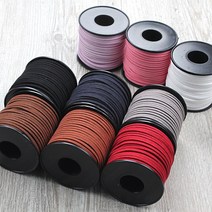 세무끈 샤무드끈 스웨이드끈 가죽끈 리본끈 1m/30m/90m, 1개, 90m-세무끈-32수박색