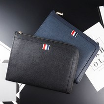 남자 손가방 엣지라운드 가죽 클러치백