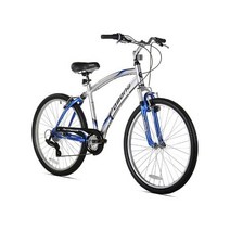 Kent 인터내셔널 Comfort-Bicycles 포모나 듀얼 서스펜션 컴포트 자전거, Blue/Silver_26 inch