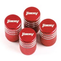 다채로운 알루미늄 자동차 타이어 밸브 스템 캡 공기 먼지 트럭 커버 스즈키 짐니 스타일링용 4, 02 red