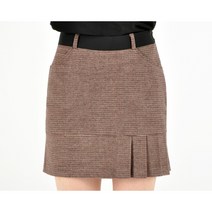 BMU UW-56 뒷 부분 주름 플리츠 잔잔 체크 테니스 볼링 랩 스커트 골프치마 큐롯치마 캐쥬얼치마 단체복 빅사이즈 여성골프웨어 가을 겨울 모직