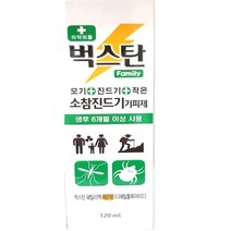 벅스탄 진드기 모기기피제 레몬향, 6개, 120ml
