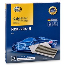 헬라 차량용 에어컨필터, HCK-206-N(쏘울), 1개