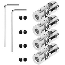 샤프트 커플링 기어 커플링 4 팩 4mm, 없음