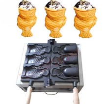 아이스크림 붕어빵기계 큰 입 물고기빵기계 입벌린 도미빵팬