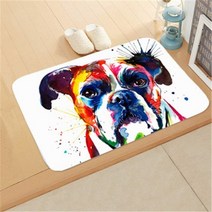 만화 개 안티-슬립 도어 매트 40*60cm 실내 복도 발코니 벨벳 깔개 거실 욕실 카펫 홈 장식, 002