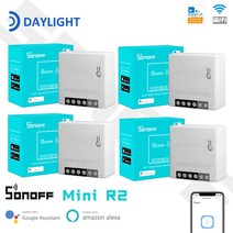 블루투스 자동 온오프 무선 전등 스위치1-30 조각 SONOFF R2 Wifi 미니 스위치 타이머 무선 eWelink Alexa, 02 2 pcs